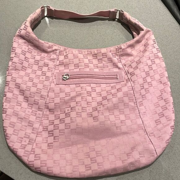 Sisley pink logo S shoulder bag - Picture 1 of 12